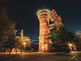 Poster ab 15 EUR | Mülheim by night - Aquarius Wassermuseum erleuchtet in der Dunkelheit