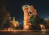 Poster ab 15 EUR | Mülheim by night - Aquarius Wassermuseum erleuchtet in der Dunkelheit