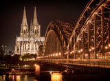 Puzzle | Cologne by night - Kölner Dom und Hohenzollernbrücke bei Nacht