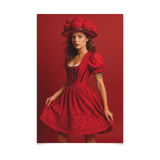 Poster ab 15 EUR | Eleganz in Rot - Schwarzwald Haute Couture