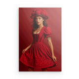 Photoboard / Hartschaum | Eleganz in Rot - Schwarzwald Haute Couture
