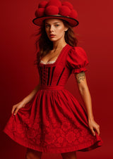 Poster ab 15 EUR | Eleganz in Rot - Schwarzwald Haute Couture