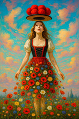 Poster ab 15 EUR | Blütenvision - Schwarzwaldtraum in surrealer Blüte