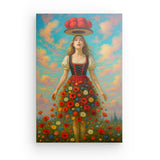 Leinwand - Stärke 4cm | Blütenvision - Schwarzwaldtraum in surrealer Blüte