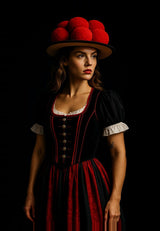 Leinwand (gerahmt) | Spotlight Schwarzwald – Klassische Tracht im Rampenlicht