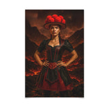 Poster ab 15 EUR | Vulkanherz - Schwarzwälderin aus Feuer und Asche