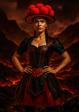 Poster ab 15 EUR | Vulkanherz - Schwarzwälderin aus Feuer und Asche