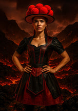 Poster ab 15 EUR | Vulkanherz - Schwarzwälderin aus Feuer und Asche