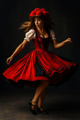 Acrylglas | Tanz der Tradition - Schwarzwald-Tracht in Bewegung