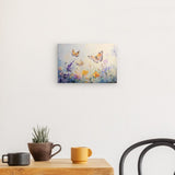 Leinwand - Stärke 2cm | Tanz der Morgenlichter - Schmetterlinge über Sommerwiese