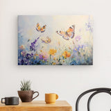 Leinwand - Stärke 2cm | Tanz der Morgenlichter - Schmetterlinge über Sommerwiese