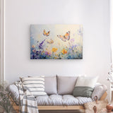 Leinwand - Stärke 4cm | Tanz der Morgenlichter - Schmetterlinge über Sommerwiese