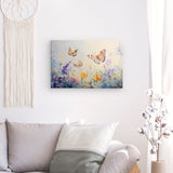 Leinwand - Stärke 4cm | Tanz der Morgenlichter - Schmetterlinge über Sommerwiese
