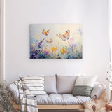 Photoboard / Hartschaum | Tanz der Morgenlichter - Schmetterlinge über Sommerwiese