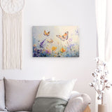 Acrylglas auf Alu-Dibond | Tanz der Morgenlichter - Schmetterlinge über Sommerwiese