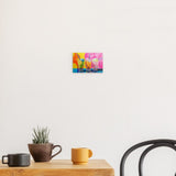Photoboard / Hartschaum | Ice cream in the sunshine - Pop-Art Eisbecher in leuchtenden Farben
