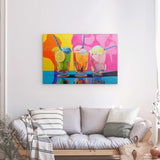 Photoboard / Hartschaum | Ice cream in the sunshine - Pop-Art Eisbecher in leuchtenden Farben