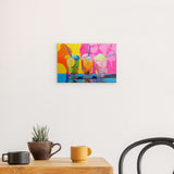 Acrylglas | Ice cream in the sunshine - Pop-Art Eisbecher in leuchtenden Farben