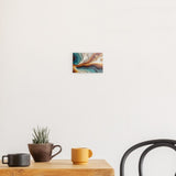 Photoboard / Hartschaum | Abstrakte Wellen in Herbstfarben