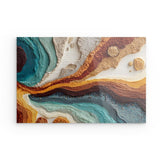 Acrylglas | Abstrakte Wellen in Herbstfarben
