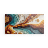 Acrylglas | Abstrakte Wellen in Herbstfarben