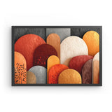 Photoboard (gerahmt) | Abstrakte Terrakotta-Formen 1