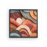 Photoboard (gerahmt) | Abstrakte Terrakotta-Formen 2