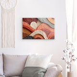 Acrylglas auf Alu-Dibond | Abstrakte Terrakotta-Formen 2