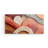 Acrylglas auf Alu-Dibond | Abstrakte Terrakotta-Formen 2