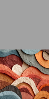 Plüschkissen (Grau) | Abstrakte Terrakotta-Formen 2