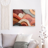 Acrylglas auf Alu-Dibond | Abstrakte Terrakotta-Formen 2