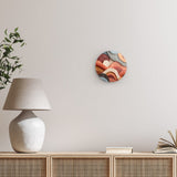 Rundes Wandbild | Abstrakte Terrakotta-Formen 2