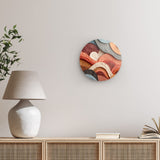 Rundes Wandbild | Abstrakte Terrakotta-Formen 2