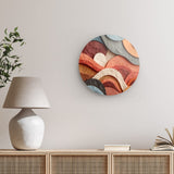 Rundes Wandbild | Abstrakte Terrakotta-Formen 2