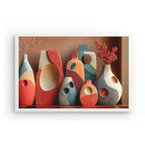 Photoboard (gerahmt) | Abstrakte Terrakotta-Formen 3
