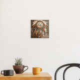 Alu Dibond (matt) | Boho Traumfänger in Herbstfarben (dunkel)