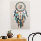 Alu Dibond (matt) | Boho Traumfänger in Herbstfarben (hell)