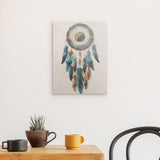 Alu Dibond (matt) | Boho Traumfänger in Herbstfarben (hell)