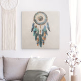 Alu Dibond (matt) | Boho Traumfänger in Herbstfarben (hell)