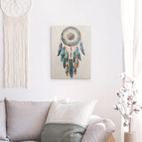 Alu Dibond (matt) | Boho Traumfänger in Herbstfarben (hell)