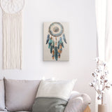 Leinwand - Stärke 2cm | Boho Traumfänger in Herbstfarben (hell)