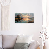 Photoboard / Hartschaum | Herbstliche Abendstimmung am See mit Spiegelung