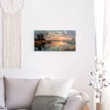 Acrylglas | Herbstliche Abendstimmung am See mit Spiegelung