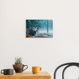 Alu Dibond (matt) | Hirsch im nebeligen Herbstwald