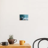 Acrylglas auf Alu-Dibond | Hirsch im nebeligen Herbstwald