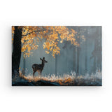 Leinwand - Stärke 2cm | Reh im nebeligen Herbstwald