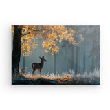 Leinwand - Stärke 2cm | Reh im nebeligen Herbstwald