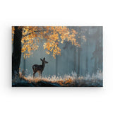 Leinwand - Stärke 4cm | Reh im nebeligen Herbstwald