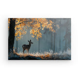 Leinwand - Stärke 4cm | Reh im nebeligen Herbstwald