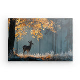 Leinwand - Stärke 4cm | Reh im nebeligen Herbstwald